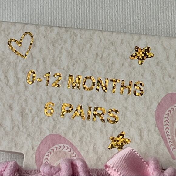 Sparkle My Universe Kids Bow Ankle Multi-pack Socks Sz 6-12 M Six Pairs - Picture 11 of 12